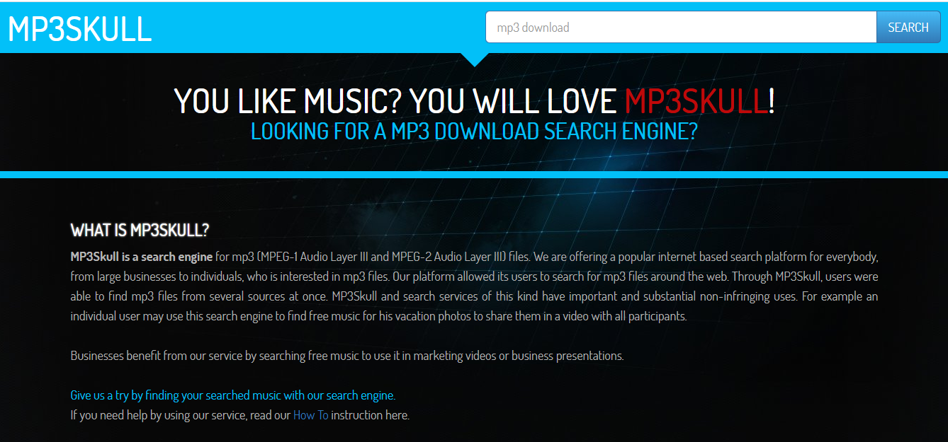 mp3skull search engine
