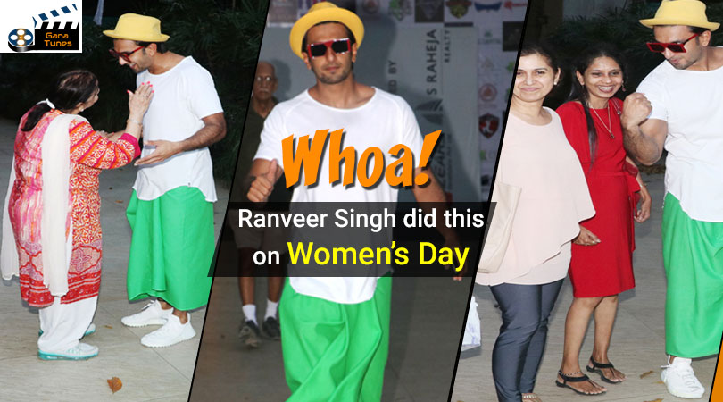 Whoa! Ranveer Singh did this on Women’s Day