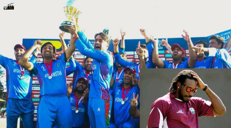 Afghanistan celebrates victory over West Indies in ICC World Cup qualifying final