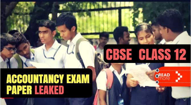 CBSE class 12 paper leaked