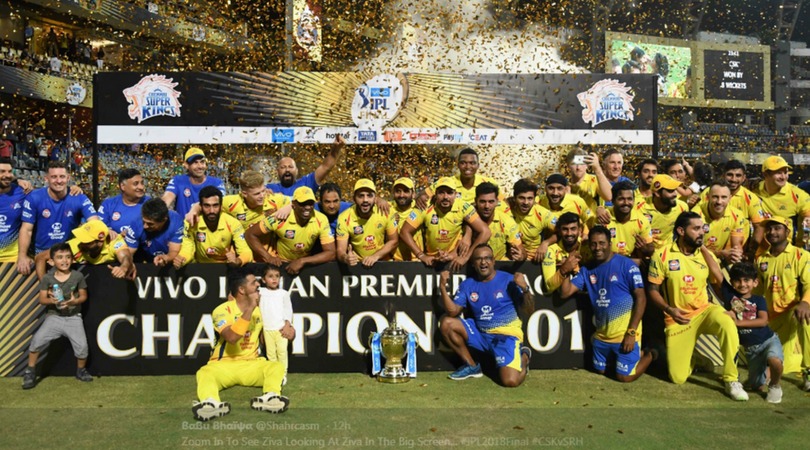 MS Dhoni And His Yellow Army Lift The IPL Trophy