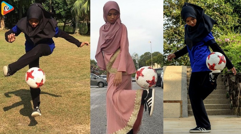 malaysian girl football skills